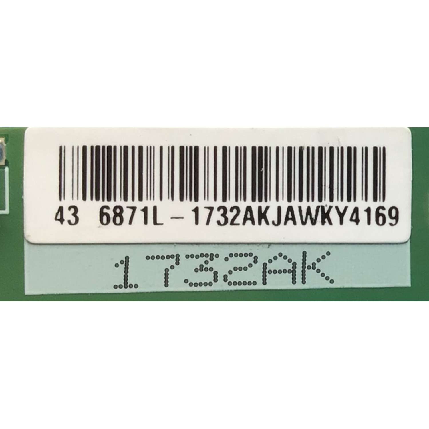 T-CON PARA TV ONN / NUMERO DE PARTE 6871L-1732A / 6870C-0805A / 1732AK / 6871L-1732AKJAWKY4169 / PANEL LC430EGQ-SMM3 / MODELO 100012584 (43 PULGADAS) - Imagen 2